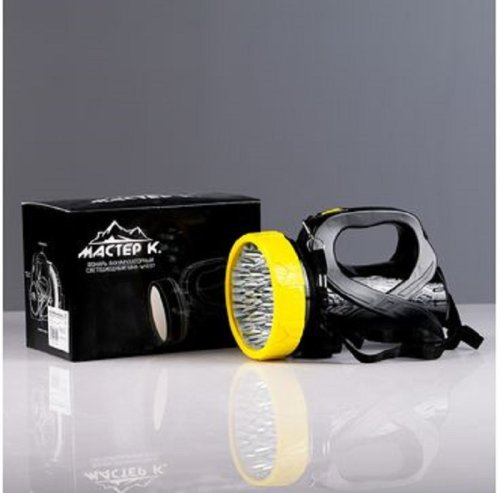 Фонарь аккумуляторный "Мастер К" от сети 220В Черный фото Фонарь аккумуляторный "Мастер К" от сети 220В Черный картинка